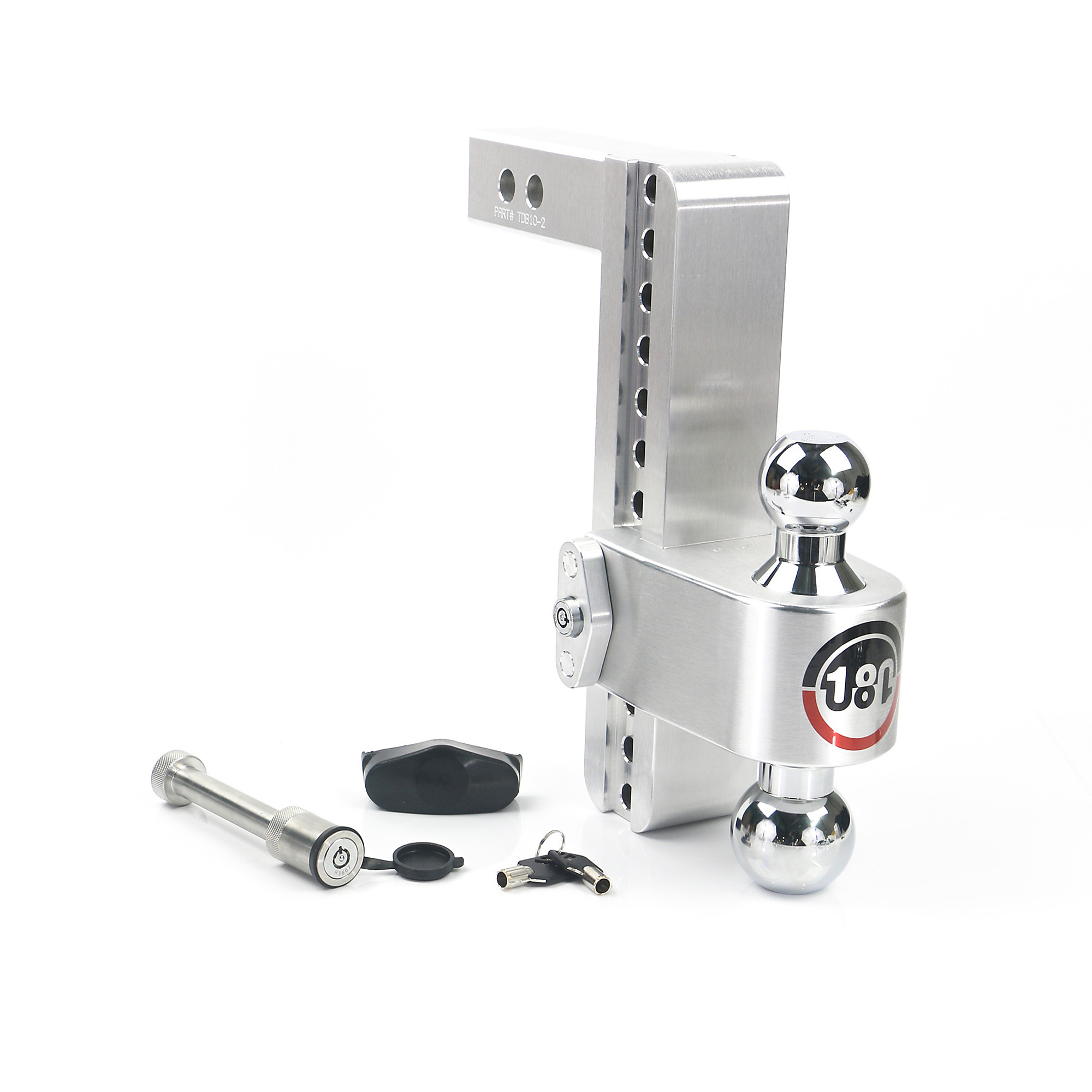Weigh-Safe 180 Turnover Ball Hitch - 10in. Drop, 2in. Shank, 12500 Lb. Capacity, 2-5/16in. Ball Diameter, Class V, Model# CTB10-2-KA